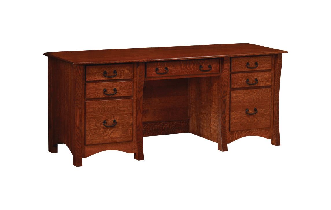 Master - Amish Handcrafted 70.5" Desk with Optional Hutch