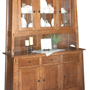 McCoy - Amish Solid Wood 3 Door Dining Hutch