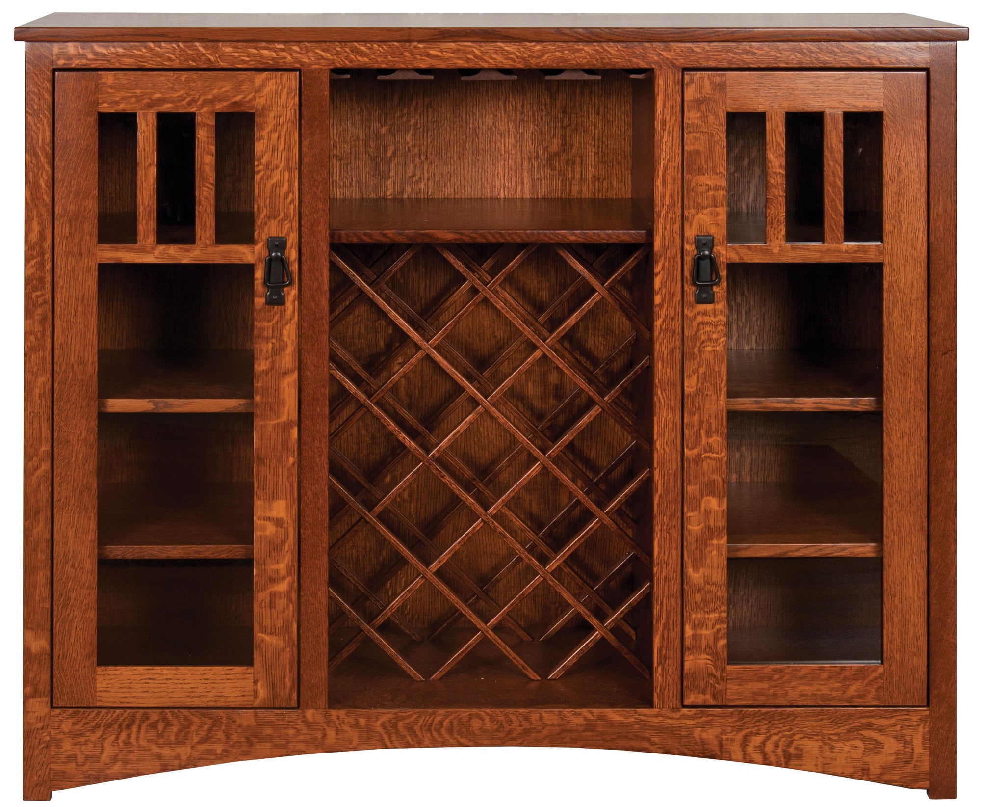 Merlot - Amish Handcrafted Wine Cabinet