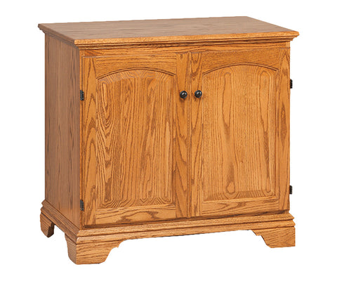 Miniature Petite Mission - Amish Hardwood Computer Armoire