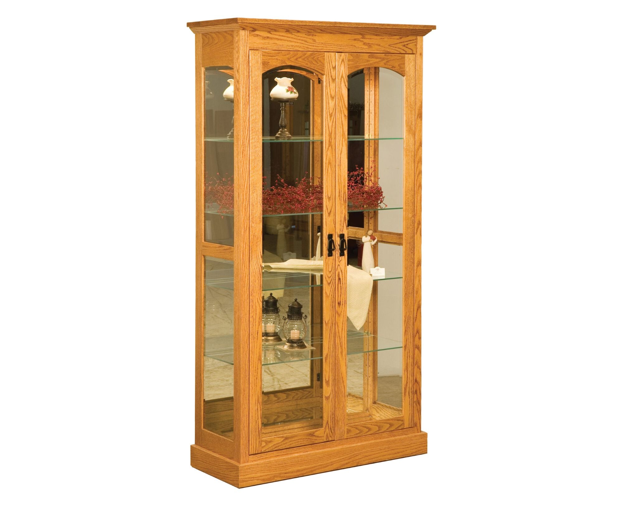 Mission - Amish Handcrafted Curio Display Cabinet