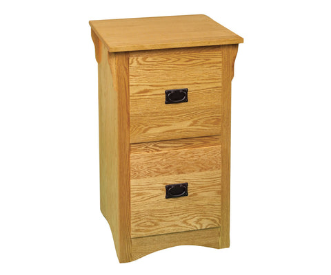 Mission- Amish Hardwood 2 Drawer File Cabinet
