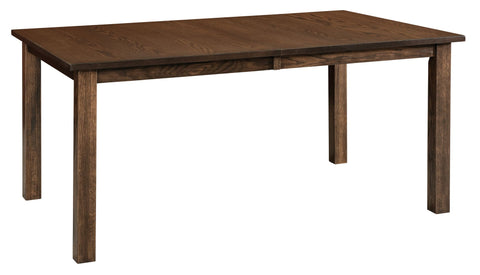 Mission Leg - Handcrafted Solid Top or Extension Dining Table