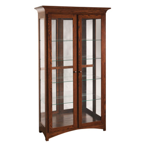 Mission - Amish Hardwood Large Curio Cabinet