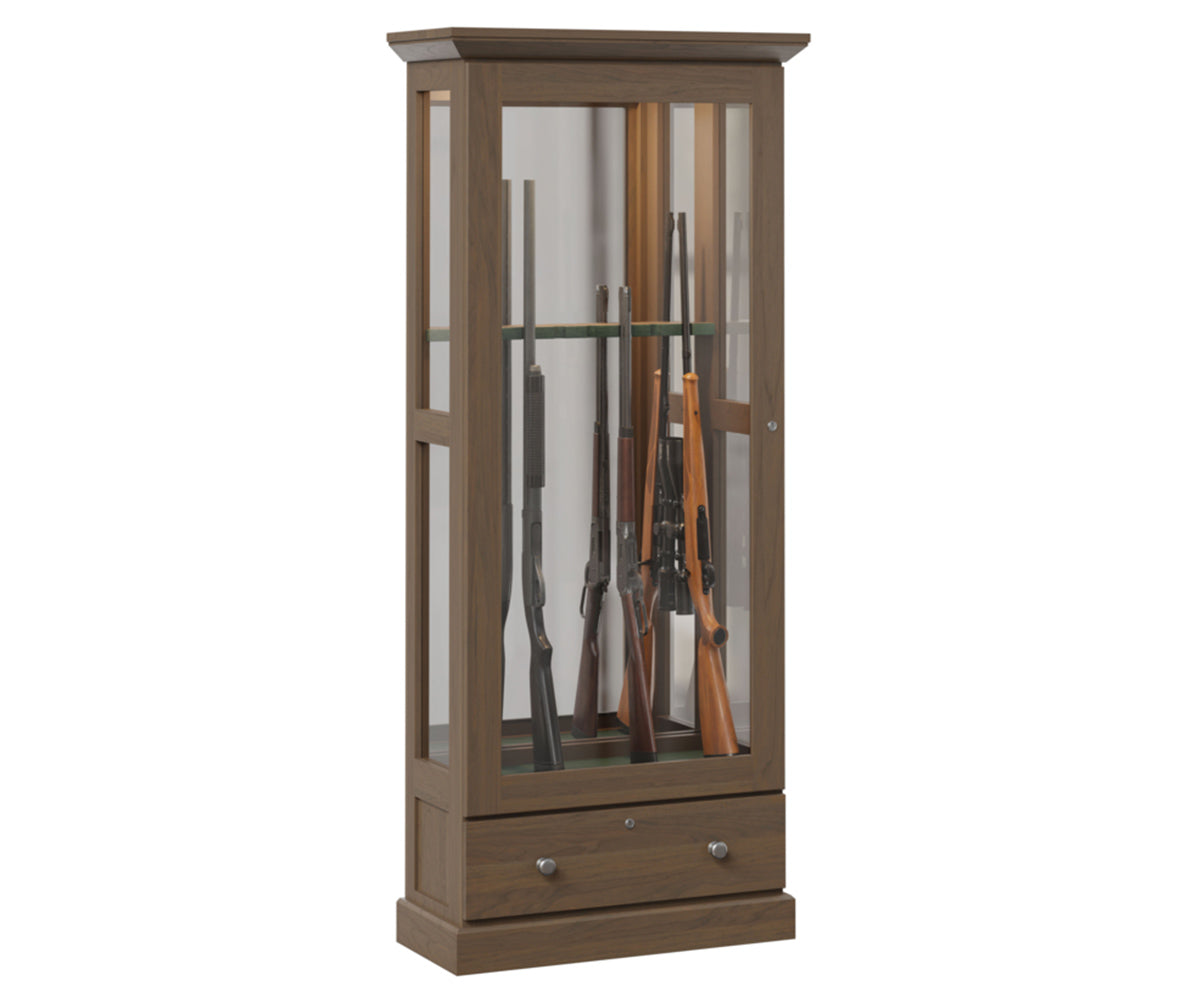 Mission - Handcrafted Sliding Door Gun Cabinet - Available In 2 Sizes