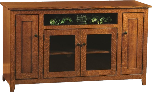 Modern Mission - Amish Handcrafted 60" TV Console