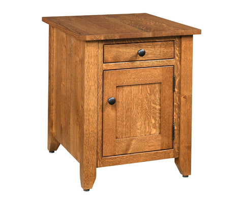 Modern Mission - Amish Handcrafted Enclosed End Table