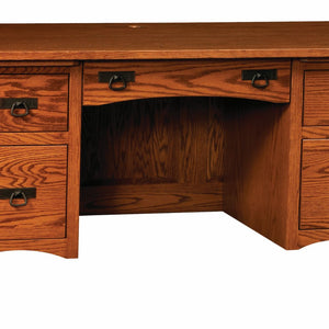 Modesto- Amish Solid Wood File Desk With Optional Hutch