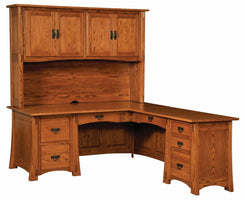 Modesto - Amish Hardwood Corner Desk w/ Optional Hutch