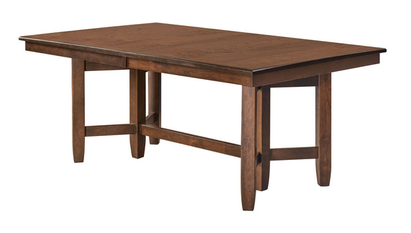 Montana Trestle - Handcrafted Solid Top or Extension Dining Table