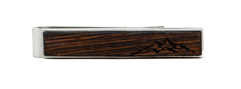 Mountain Tie Bar - Wenge Wood