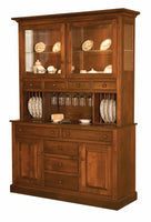 Munford - Amish Solid Wood 2 Door Hutch with Plate Rack