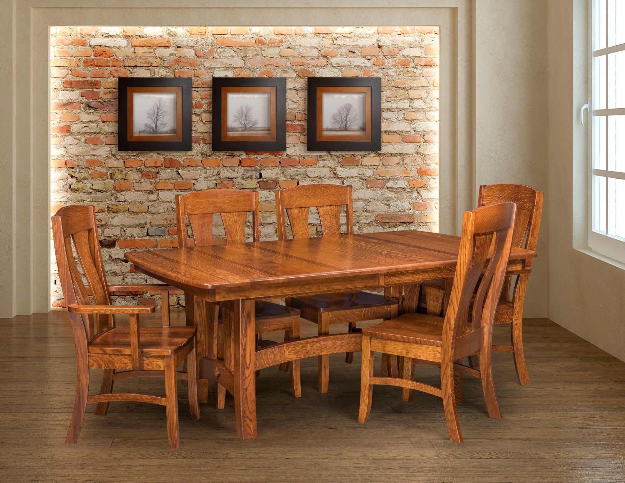 Naperville- Amish Handcrafted Solid Wood Dining Chair