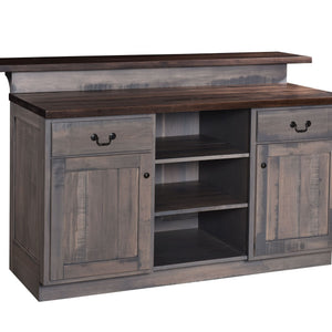 Nero- Amish Hardwood Home Bar Cabinet