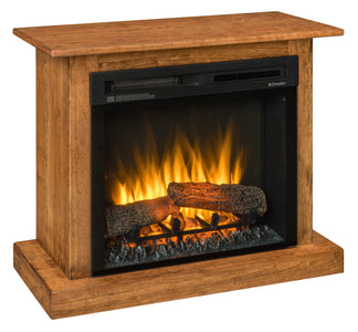 Newbury- Amish Handcrafted Electric Fireplace TV Stand