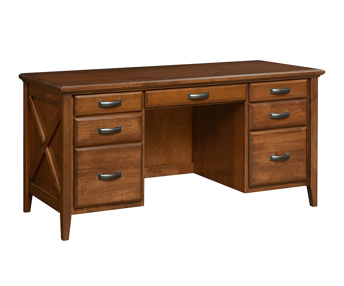 Newport- Amish Hardwood Kneehole Desk