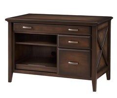 Newport- Amish Hardwood Small Credenza Cabinet With Optional Hutch