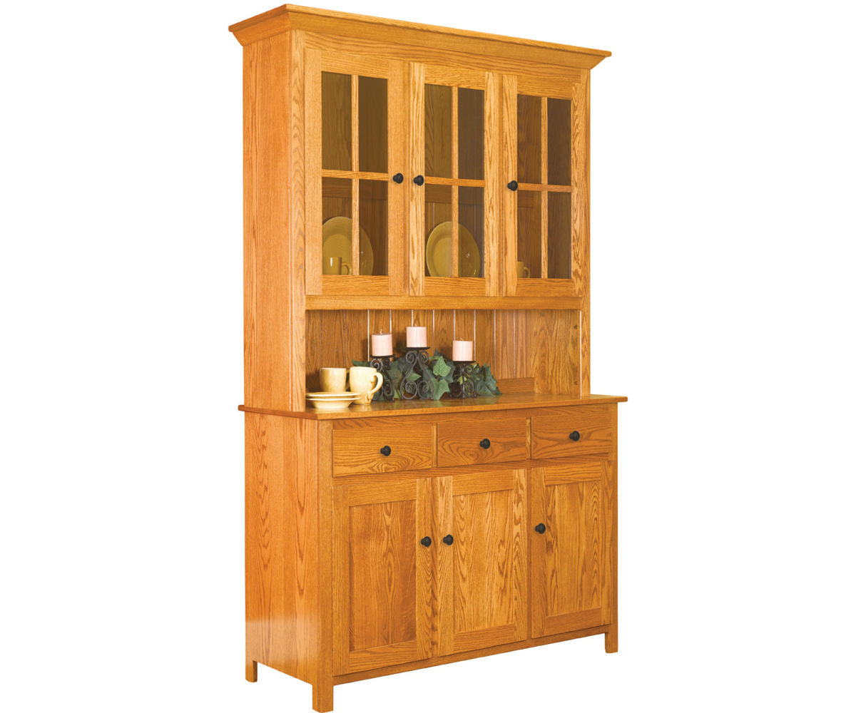 Old South - Amish Hardwood 3 Door Dining Hutch