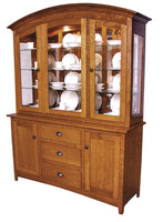 Old Century Mission - Amish Solid Wood 3 Door Dining Hutch