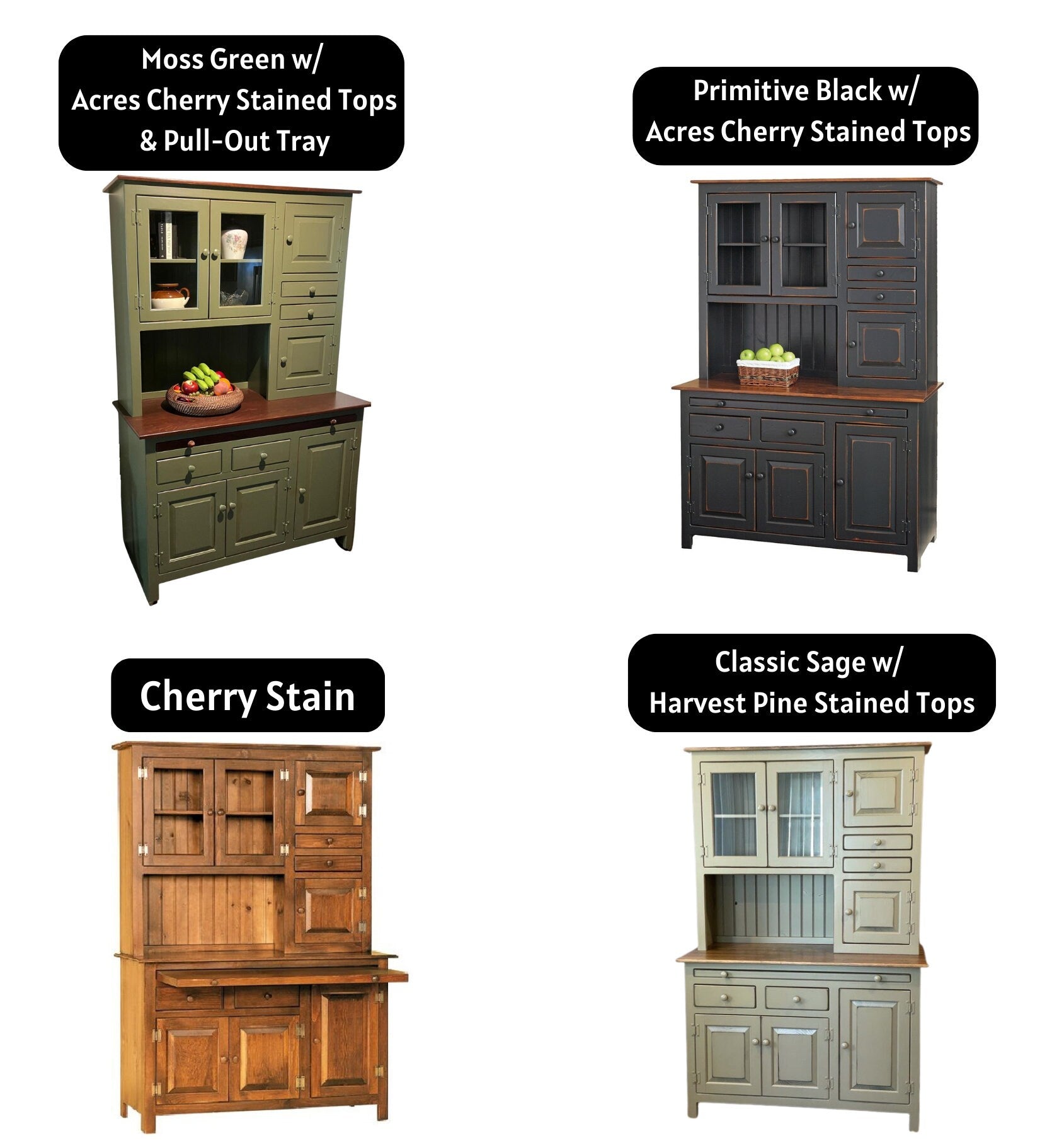 Lancaster - Amish Large Hoosier Cabinet