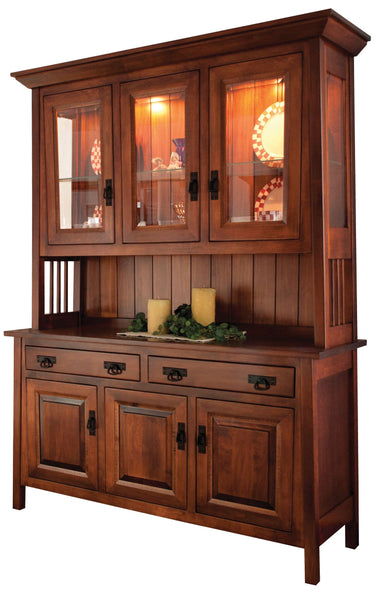 Ouray - Amish Solid Wood 3 Door Dining Hutch