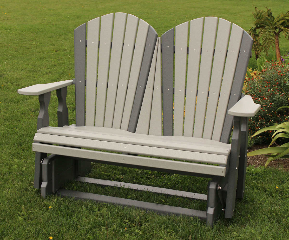 Outdoor Poly 4' Loveseat Glider Chair