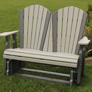 Outdoor Poly 4' Loveseat Glider Chair