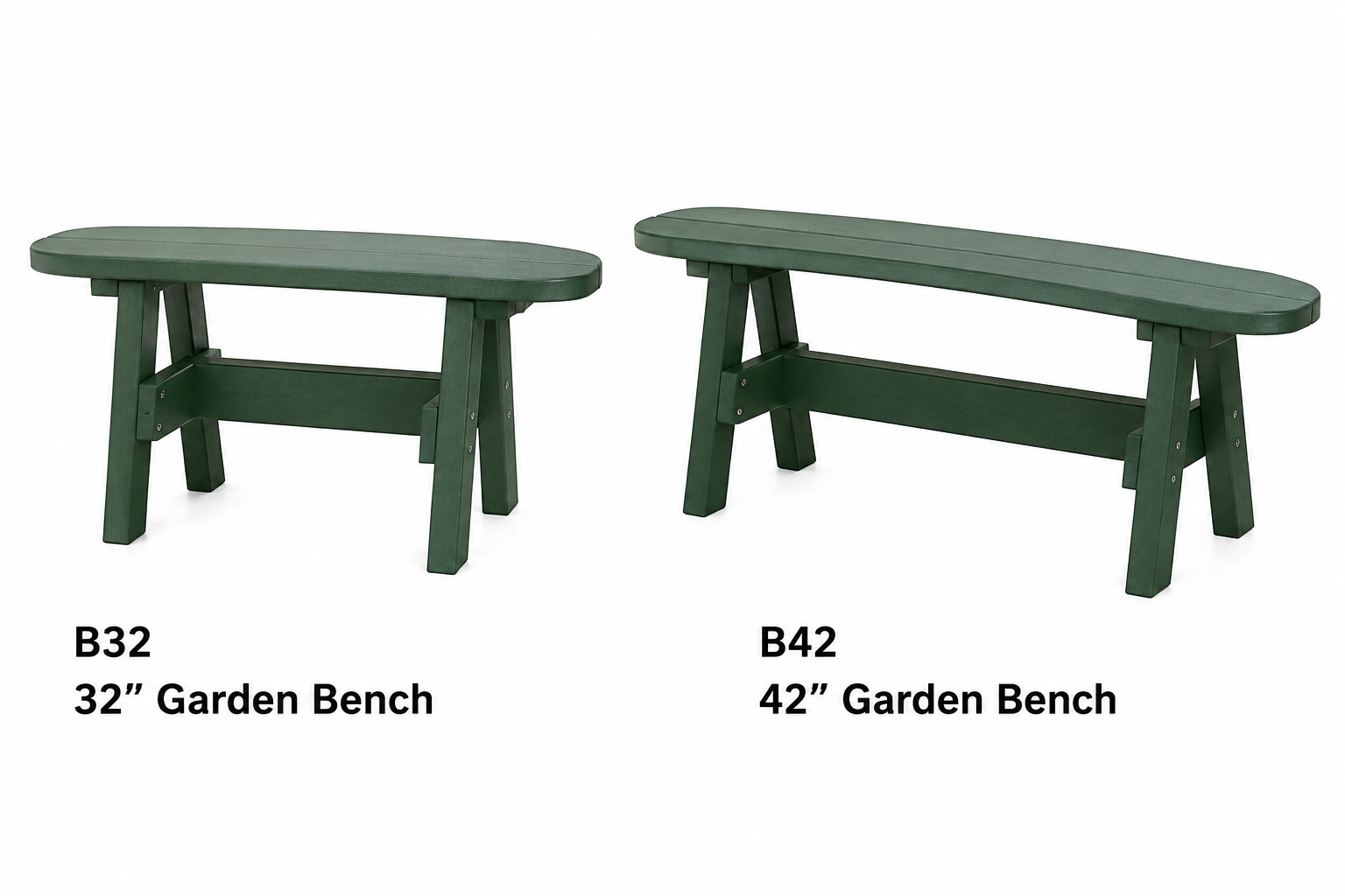 Outdoor Poly Garden Bench