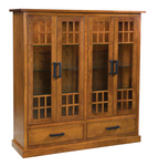 Parker - Amish Solid Wood Display  Cabinet