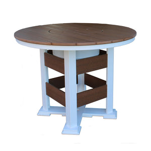Balcony - Poly Outdoor Table w/ Optional Built In Ice Bowl