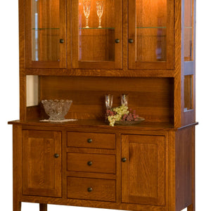 Pasadena - Amish Solid Wood 3 Door Dining Hutch
