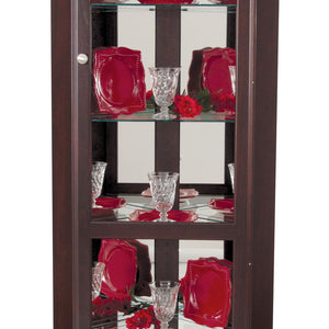 Philmont - Amish Solid Wood Poplar Small Corner Curio Display Cabinet