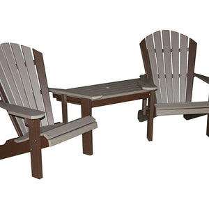 Poly Outdoor 22" Beach Tete-A-Tete Chairs