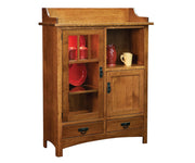 Pottery - Amish Solid Wood Display Cabinet