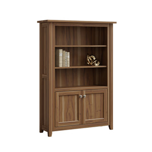 Premier - Amish Solid Wood Bookcase With Bottom Doors