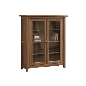 Premier - Amish Solid Wood Bookcase With Glass Doors