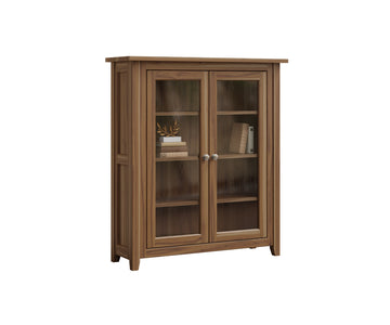 Premier - Amish Solid Wood Bookcase With Glass Doors
