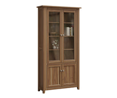 Premier - Amish Solid Wood Bookcase With Top & Bottom Doors