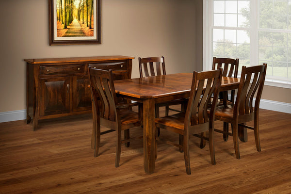 Preston - Amish Handcrafted Solid Wood Dining Room Setting