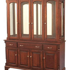 Princeton - Amish Solid Wood 4 Door Dining Hutch
