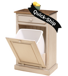 Amish Tilt Out Trash Bin Cabinet / QUICK-SHIP