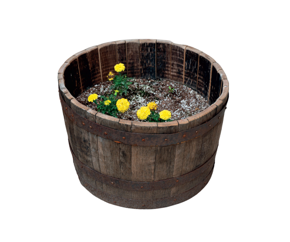 Willow - Amish Handcrafted Barrel Flower Pot