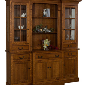 Reagan - Amish Solid Wood 4 Door Dining Hutch