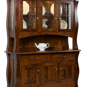 Reno- Amish Solid Wood 3 Door Dining Hutch