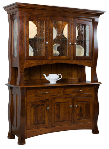 Reno- Amish Solid Wood 3 Door Dining Hutch
