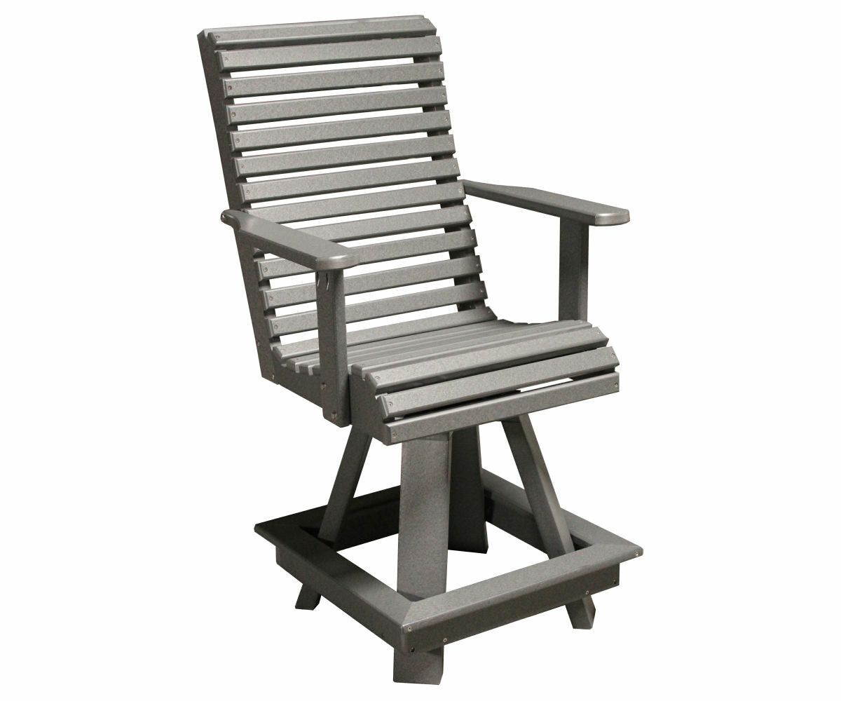 Rollback  - Poly Outdoor 20" Swivel Counter Chair
