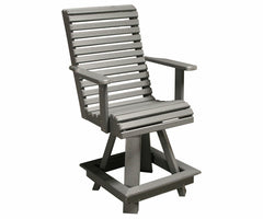 Rollback  - Poly Outdoor 20" Swivel Counter Chair