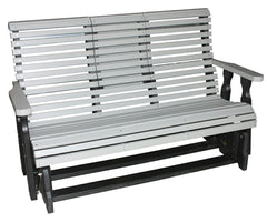 Rollback  - Poly Outdoor 5' Glider Bench With Console