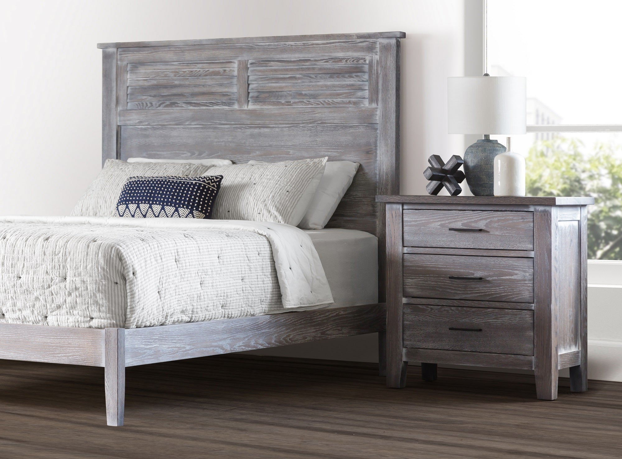 Manor - Solid Wood Panel Bed w/ Optional Underbed Storage