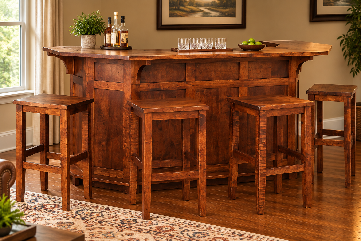 The Tavern - Amish Handcrafted Home Bar